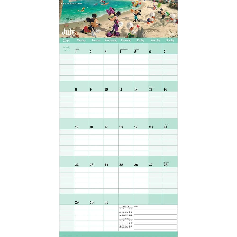 Kinkade Disney Family Organizer 2024 Wall Calendar 7 Kinkade Disney Family Organizer 2024 Wall Calendar - Image 5