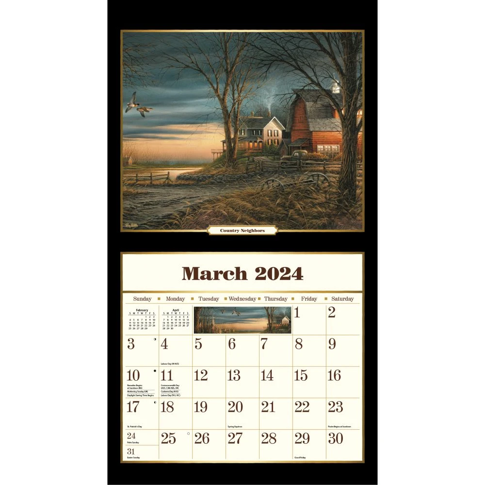 Terry Redlin 2024 Wall Calendar 5 Terry Redlin 2024 Wall Calendar - Image 3