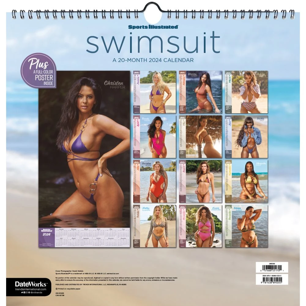 Sports Illustrated Swimsuit 2024 Deluxe Wall Calendar 4 Sports Illustrated Swimsuit 2024 Deluxe Wall Calendar - Image 2
