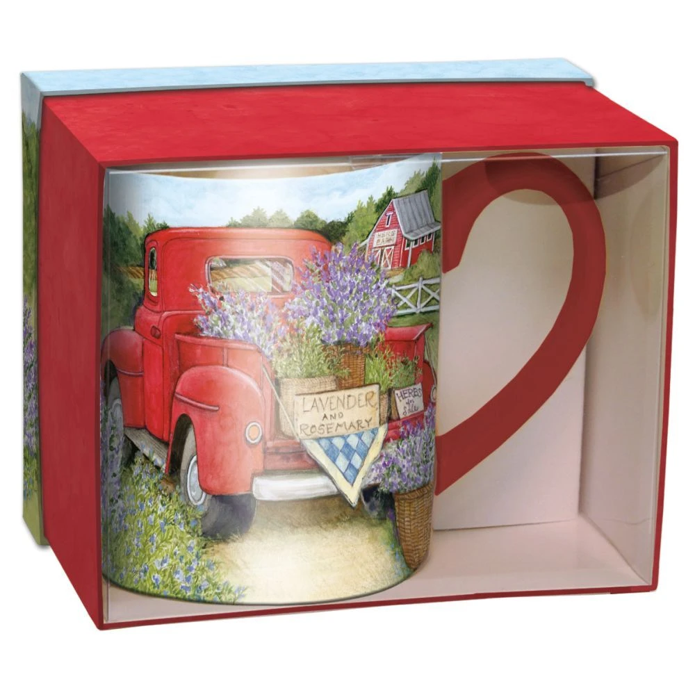 Truckin' Along 14-oz. Mug W/ Decorative Box By Susan Winget 6 Truckin' Along 14-oz. Mug W/ Decorative Box By Susan Winget - Image 4