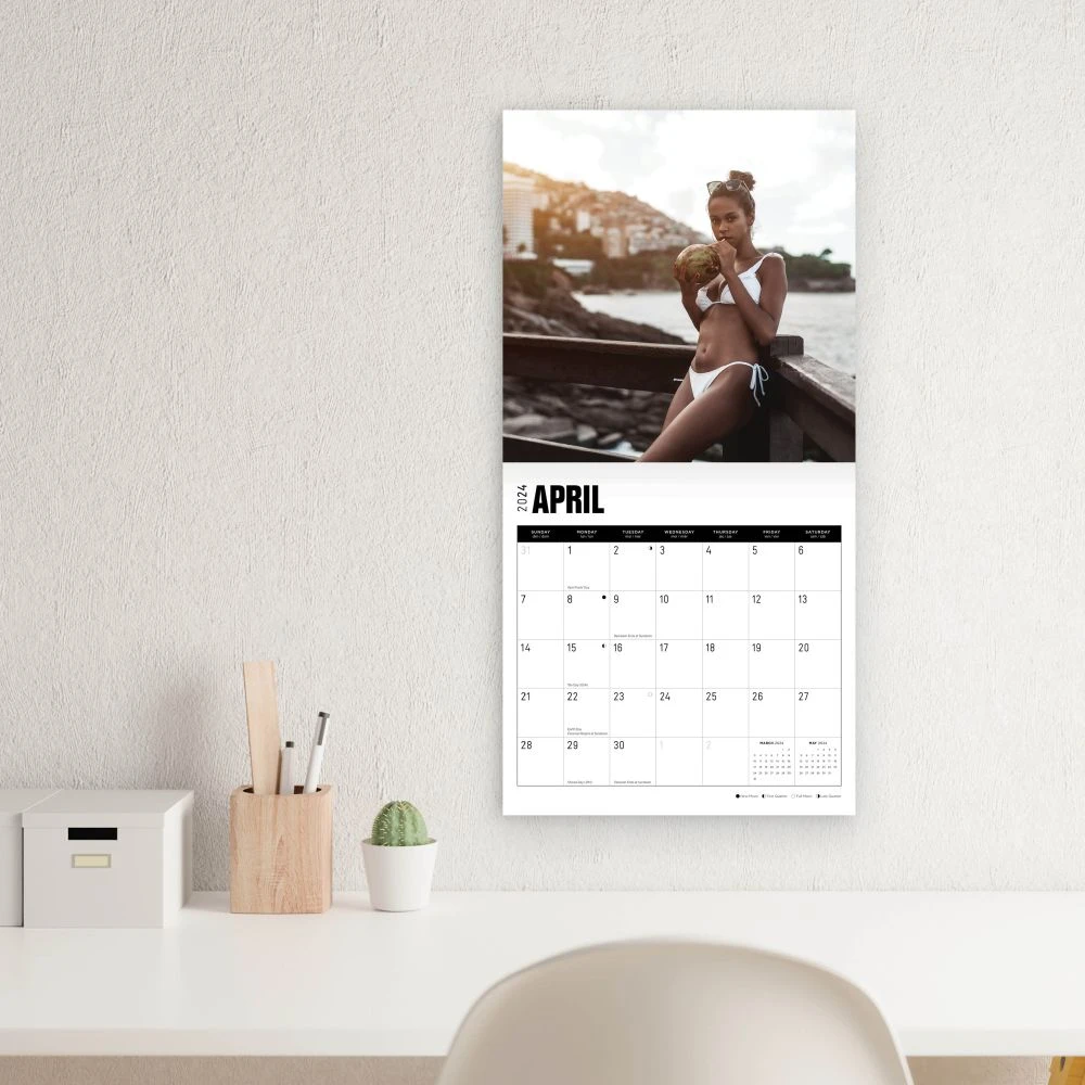 Ebony 2024 Wall Calendar 9 Ebony 2024 Wall Calendar - Image 7