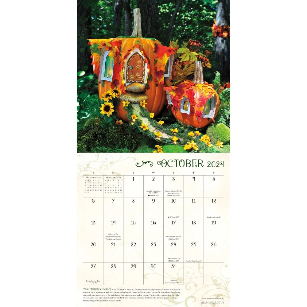 Faerie Houses 2024 Wall Calendar 5 Faerie Houses 2024 Wall Calendar - Image 3