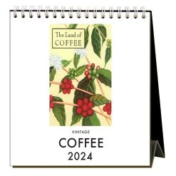 Coffee 2024 Easel Desk Calendar