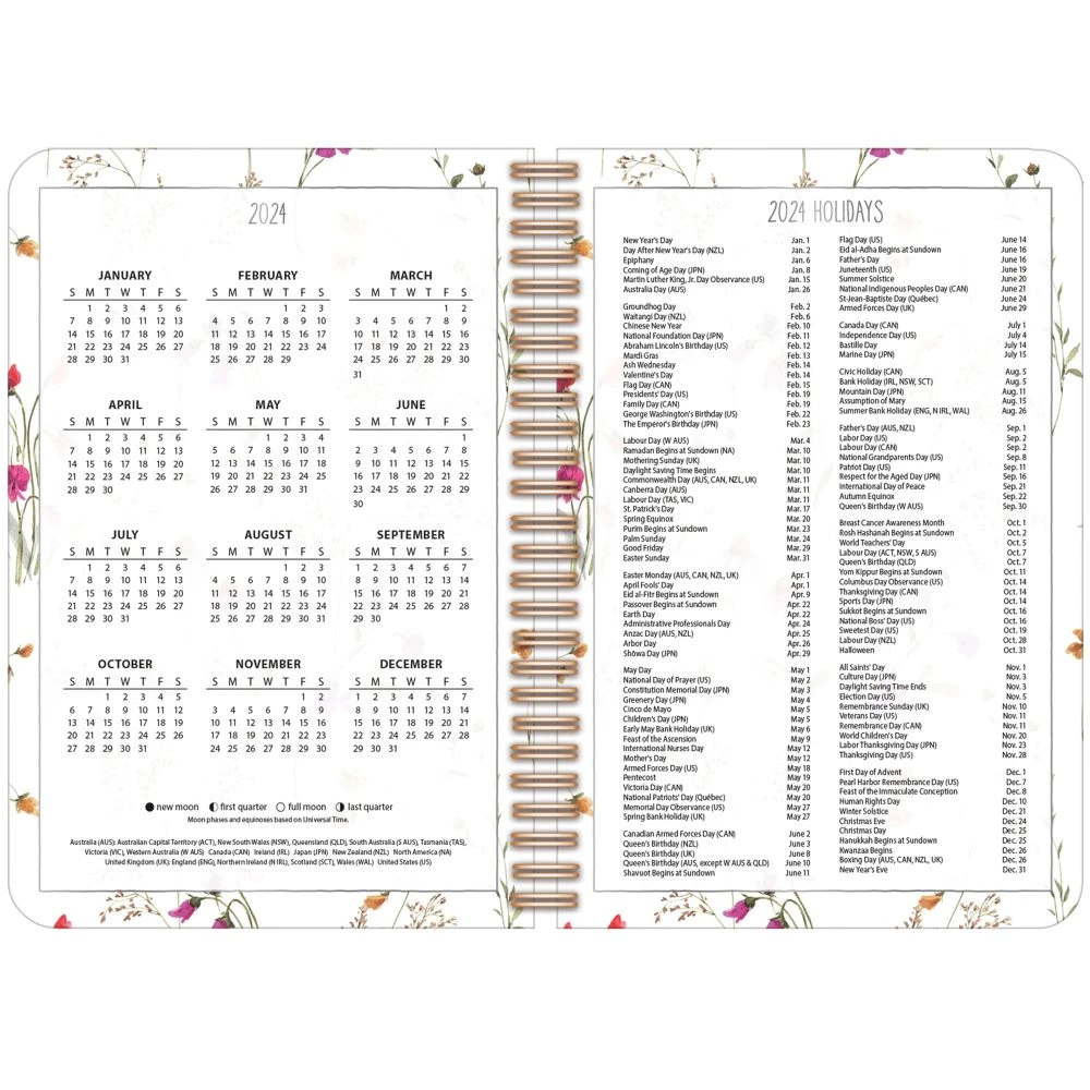 Watercolor Seasons 2024 Engagement Planner 6 Watercolor Seasons 2024 Engagement Planner - Image 4