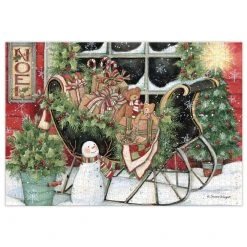 Santa's Sleigh 1000 Piece Puzzle By Susan Winget -Calendars Store 201700011327 ALT1
