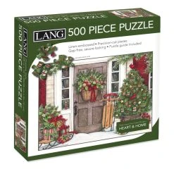 Holiday Door 500 Piece Puzzle By Susan Winget -Calendars Store 201700011340
