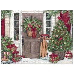 Holiday Door 500 Piece Puzzle By Susan Winget -Calendars Store 201700011340 ALT1