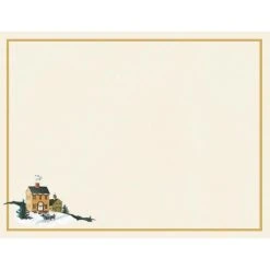 Caroling In The Village Boxed Christmas Cards (18 Pack) W/ Decorative Box By Linda Nelson Stocks -Calendars Store 201900013247 ALT1