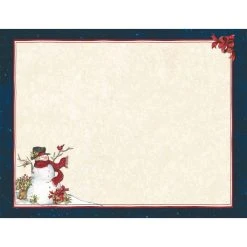Snowman Scarf Boxed Christmas Cards (18 Pack) W/ Decorative Box By Susan Winget -Calendars Store 201900013261 ALT2
