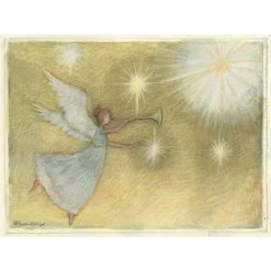 Golden Angel Artisan Classic Christmas Cards By Susan Winget