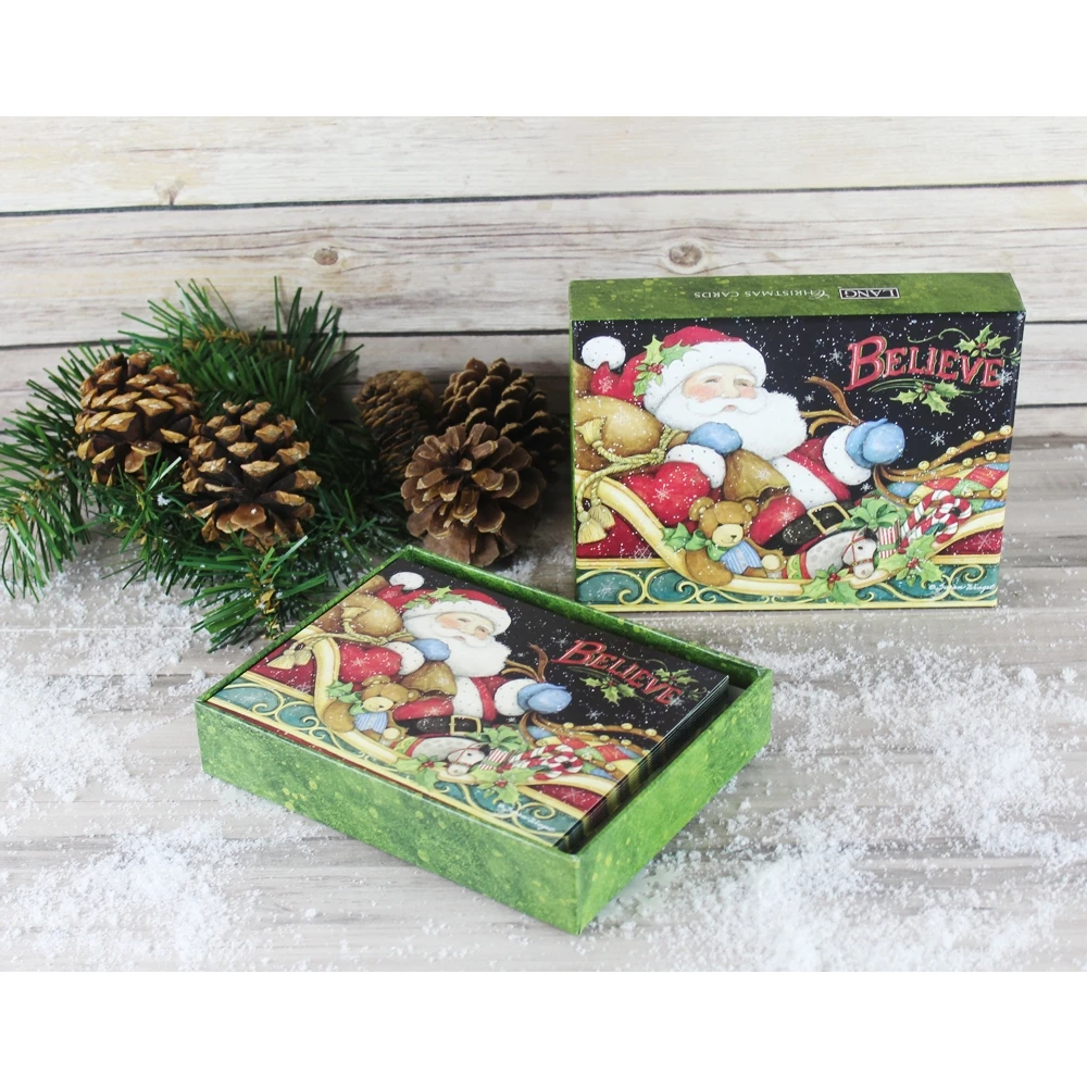 Believe Santa Boxed Christmas Card By Susan Winget 6 Believe Santa Boxed Christmas Card By Susan Winget - Image 4