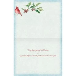 Cardinal And Berries Boxed Christmas Cards (18 Pack) W/ Decorative Box By Susan Winget -Calendars Store 201900013443 ALT1