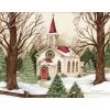 Woodland Church Boxed Christmas Cards (18 Pack) W/ Decorative Box By Susan Winget