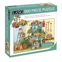 Potter's Bench 500 Piece Puzzle By Susan Winget -Calendars Store 201900014806