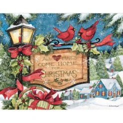 Hearts To Come Home Boxed Christmas Cards (18 Pack) W/ Decorative Box By Susan Winget 5 Hearts To Come Home Boxed Christmas Cards (18 Pack) W/ Decorative Box By Susan Winget -Calendars Store 201900014843