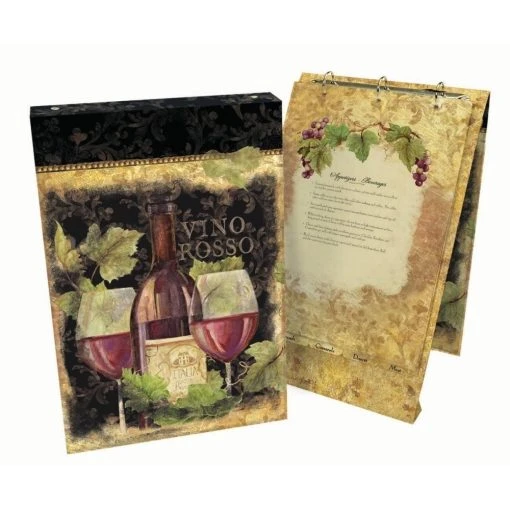 Gilded Wine Vertical Recipe Album By Susan Winget -Calendars Store 201900015466