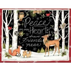 Peace In Our Hearts Boxed Christmas Card By Susan Winget