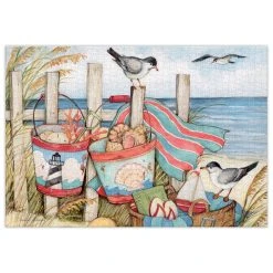 Sand Buckets 1000 Piece Puzzle By Susan Winget -Calendars Store 201900022354 ALT1