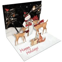 Sam Snowman 3D Pop-Up Christmas Cards (8 Pack) By Susan Winget