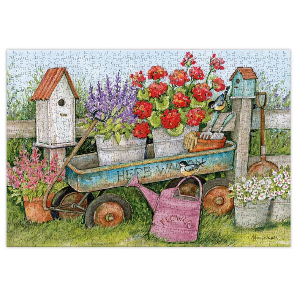 Blue Wagon 1000 Piece Puzzle By Susan Winget 9 Blue Wagon 1000 Piece Puzzle By Susan Winget - Image 7
