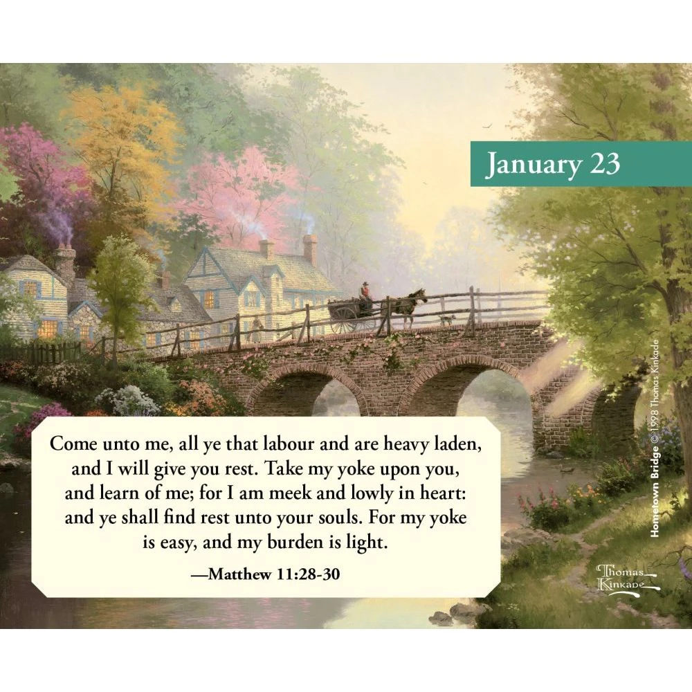 Kinkade Studios Perpetual Easel Calendar 4 Kinkade Studios Perpetual Easel Calendar - Image 2