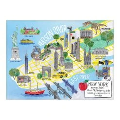 Chronicle Books New York City Map 1000pc Puzzle