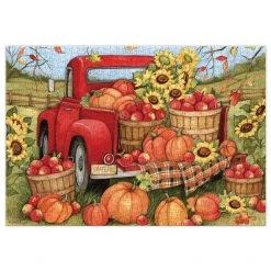 Harvest Truck 1000 Piece Puzzle By Susan Winget -Calendars Store 202100010102 ALT1