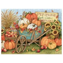 Harvest Wheelbarrow 500 Piece Puzzle By Susan Winget -Calendars Store 202100010106 ALT1
