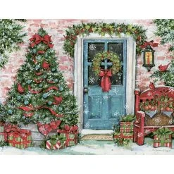 Greenery Greetings Boxed Christmas Cards 14 Greenery Greetings Boxed Christmas Cards -Calendars Store 202100015050