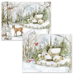 Snowy Scene Assorted Boxed Christmas Cards