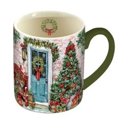Greenery Greetings 14-Oz. Mug 14 Greenery Greetings 14-Oz. Mug -Calendars Store 202100015202
