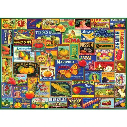 Fruit And Veggies 1000 Piece Puzzle -Calendars Store 202200001955