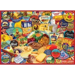 Cheese And Crackers 1000 Piece Puzzle -Calendars Store 202200001957