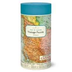 Map Of Canada 1000 Piece Puzzle By Cavallini