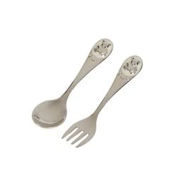 Silver Plated Fork & Spoon Keepsake -Calendars Store 202200008496