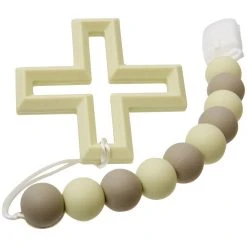 Cross & Bead Silicone Teether -Calendars Store 202200008498