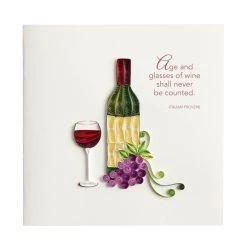Wine Bottle Quilling Birthday Card 7 Wine Bottle Quilling Birthday Card -Calendars Store 202200013007 ALT1