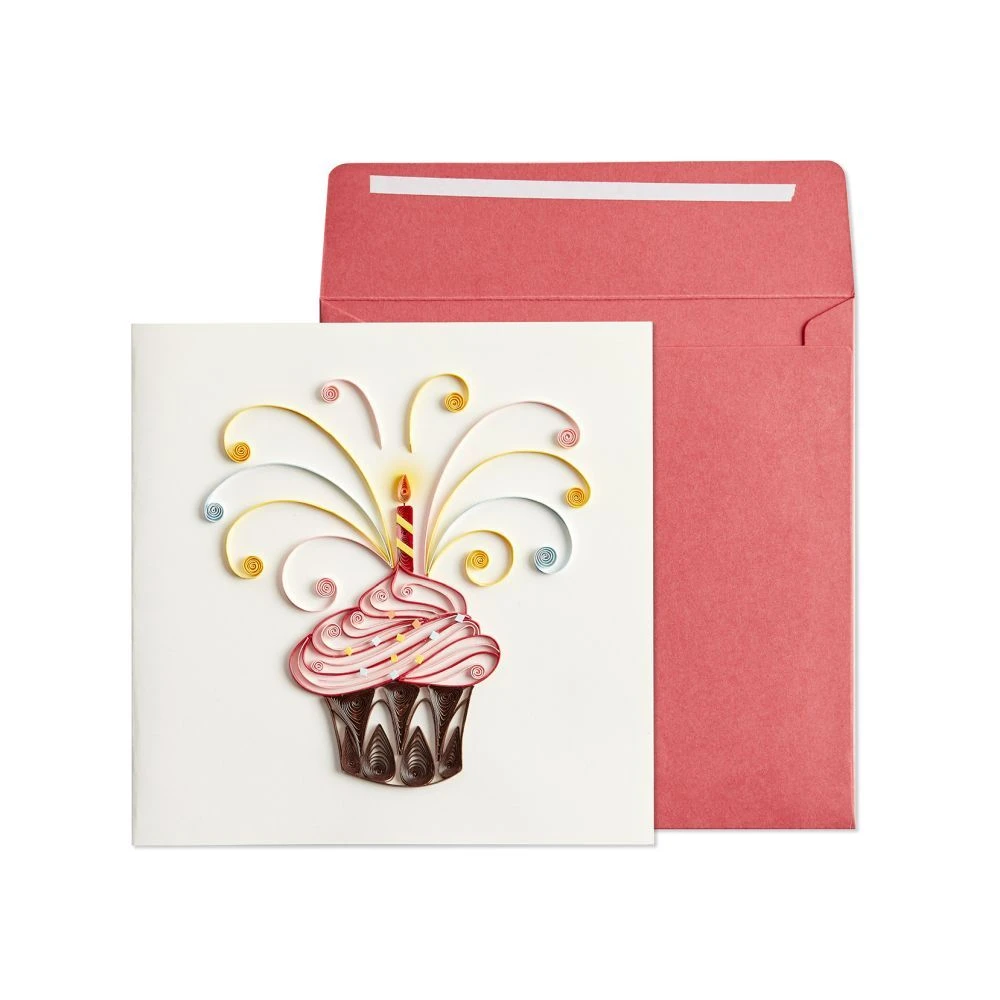 Cupcake Quilling Birthday Card 3 Cupcake Quilling Birthday Card