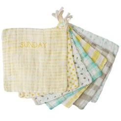 Woodland Days Of The Week Washcloths -Calendars Store 202300011804