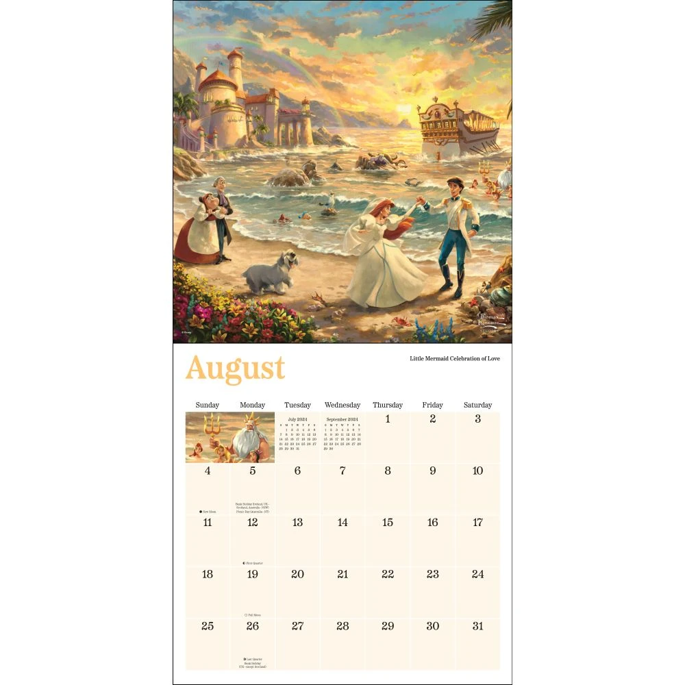 Kinkade Disney Collection 2024 Wall Calendar 6 Kinkade Disney Collection 2024 Wall Calendar - Image 4