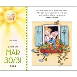 Mary Engelbreit's 2024 Desk Calendar: What A Wonderful World -Calendars Store 202400002051 ALT3