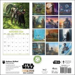 Mandalorian By Kinkade 2024 Wall Calendar W/Print -Calendars Store 202400002209 ALT1