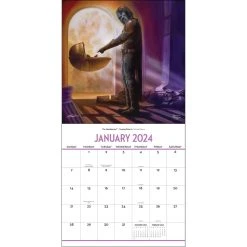 Mandalorian By Kinkade 2024 Wall Calendar W/Print -Calendars Store 202400002209 ALT2