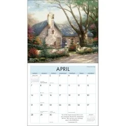 Kinkade Painter Of Light Scripture 2024 Wall Calendar -Calendars Store 202400002219 ALT2