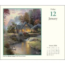 Kinkade Painter Of Light 2024 Desk Calendar -Calendars Store 202400002221 ALT2