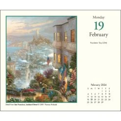 Kinkade Painter Of Light 2024 Desk Calendar -Calendars Store 202400002221 ALT3