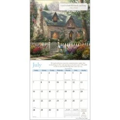Kinkade Lightposts For Living 2024 Wall Calendar -Calendars Store 202400002222 ALT2