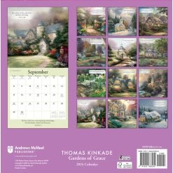 Kinkade Gardens Of Grace 2024 Wall Calendar -Calendars Store 202400002223 ALT1