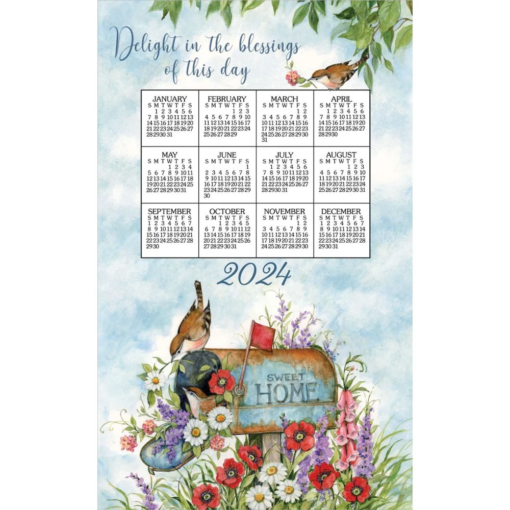 Floral Mail 2024 Towel Calendar 3 Floral Mail 2024 Towel Calendar