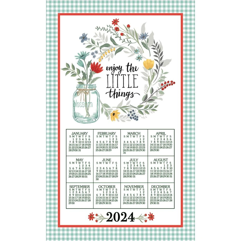 Blooming Thoughts 2024 Towel Calendar 3 Blooming Thoughts 2024 Towel Calendar